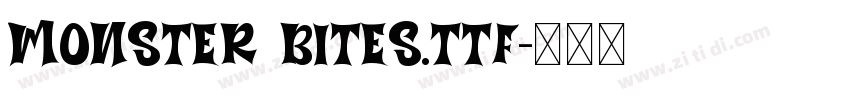 Monster Bites.ttf字体转换